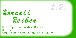 marcell reiber business card